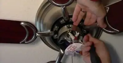 Ceiling fan installation with electrical wiring and mounting by professional electrician in Lancaster, PA