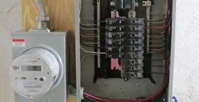 electrical panel upgrade service showing outdated electrical panel prepared for professional replacement in Lancaster, PA
