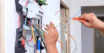 electrician services performing residential electrical panel wiring in Lancaster, PA