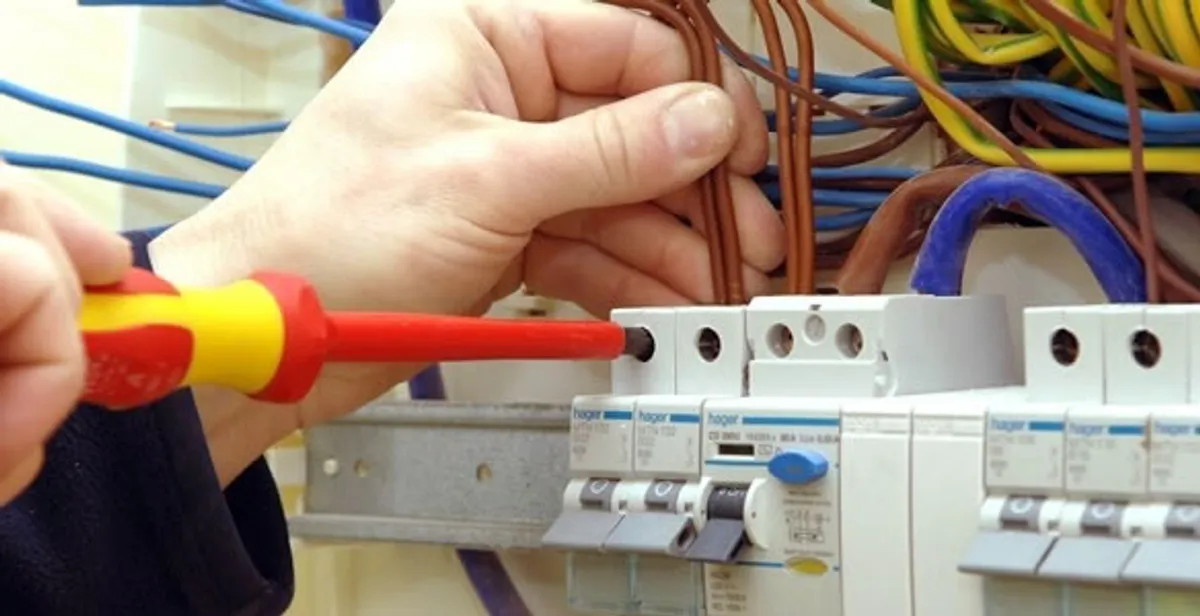 electrician services performing professional electrical panel wiring and connections in Lancaster, PA