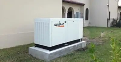 generator installation service showing standby generator professionally installed for residential power backup in Lancaster, PA