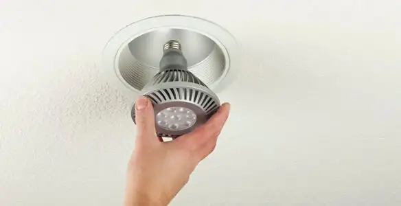 lighting installation service featuring recessed ceiling light installed by licensed professionals in Lancaster, PA