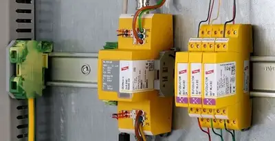 lightning surge protection system with surge suppressors installed by electrical service professionals in Lancaster, PA