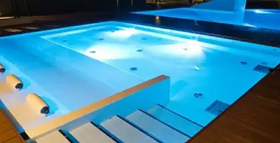 pool light installation and repair services providing modern illuminated pool lighting in Lancaster, PA