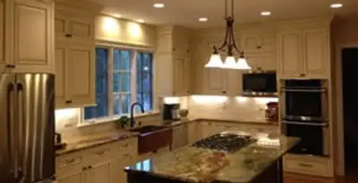 Recessed lighting installation enhancing interior lighting by professional electricians in Lancaster, PA