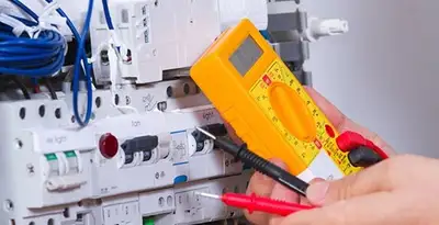 Residential electrician testing home electrical panel for safety and performance in Lancaster, PA