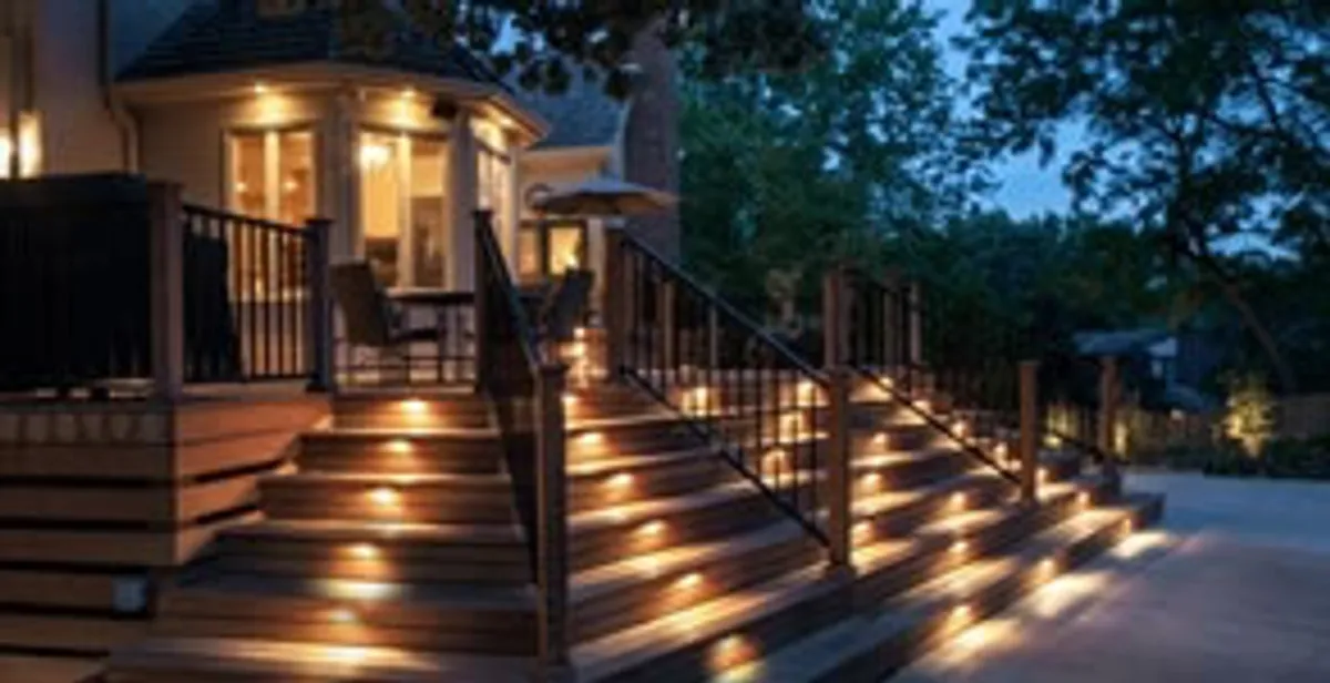 Residential electrician installing outdoor lighting for home safety in Lancaster, PA