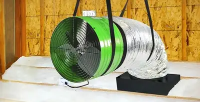 whole house fan installation services with professionally mounted ventilation fan system in Lancaster, PA